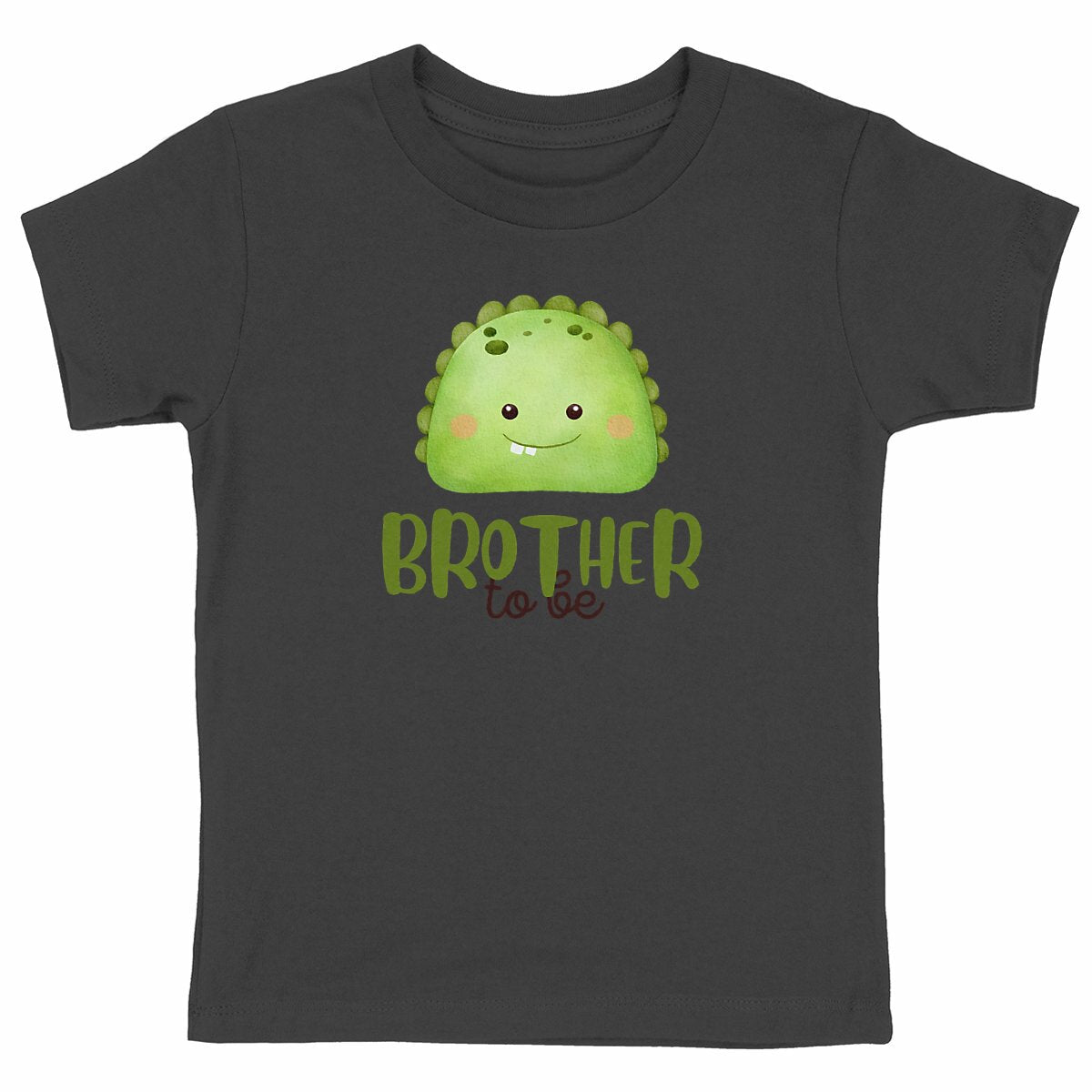 Geschwister T-Shirt: Monster grosser Bruder Bio-Baumwolle - vorderseite_schwarz