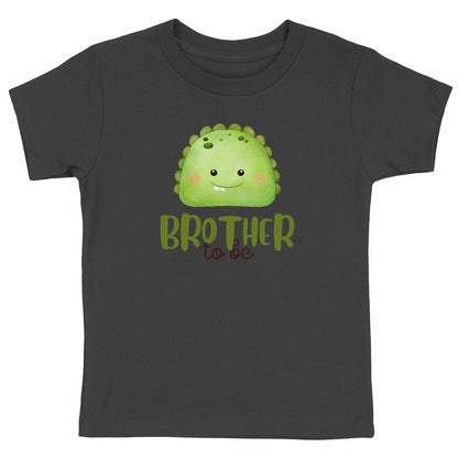 Geschwister T-Shirt: Monster grosser Bruder Bio-Baumwolle - vorderseite_schwarz